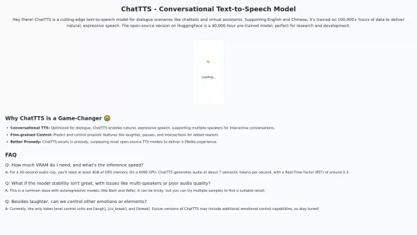 ChatTTS Me - AI text to speech