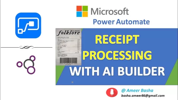 AI Builder を使って領収書処理を自動化する方法は?
