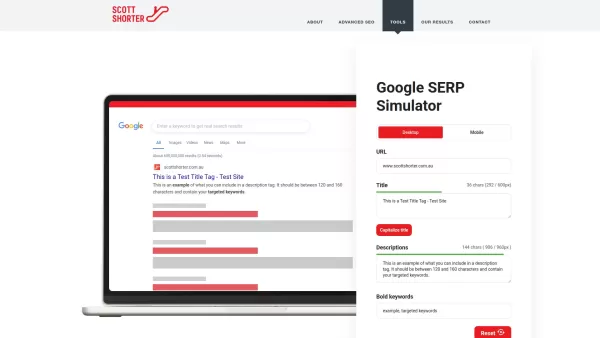 Google SERP Simulator