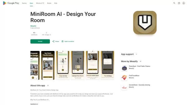 MiniRoom AI - Design Your Room