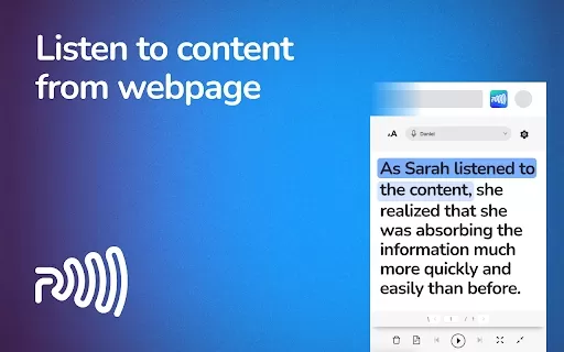 AI-powered text-to-speech tool - Chrome Extension