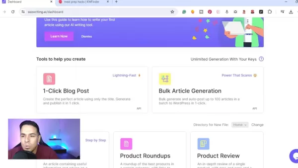 Creating a One-Click Blog Post