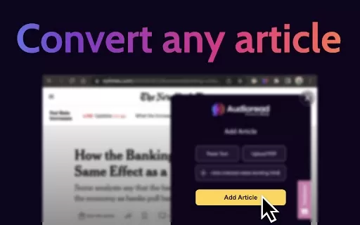 Audioread - Chrome Extension