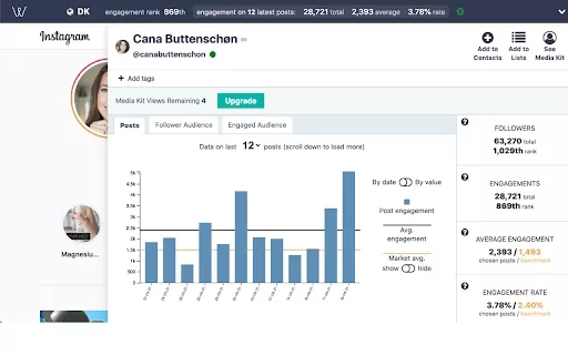 Influencer Marketing Platform - Chrome Extension