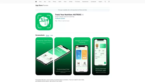 Track Your Nutrition: NUTROIC