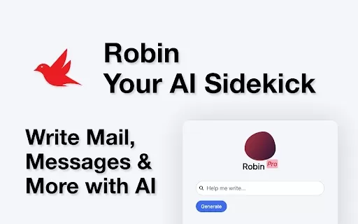 Robin - Your AI Sidekick - Chrome Extension