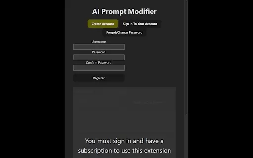 AI Prompt Modifier - Chrome Extension
