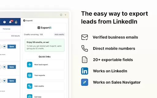LinkedIn Sales Navigator Lead Exporter - Chrome Extension