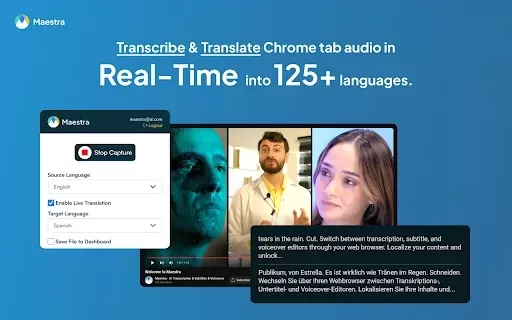 Live Voice Translation & Transcription | Maestra