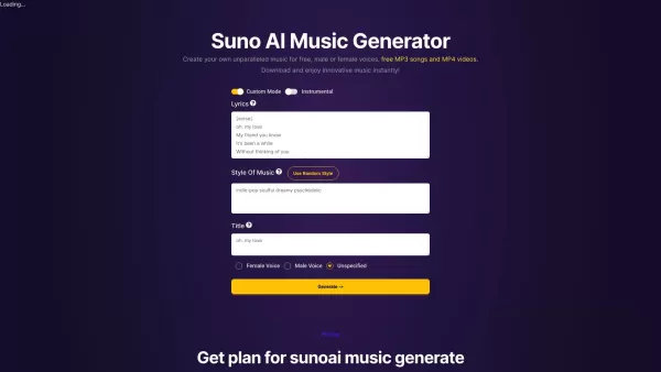 Suno AI Music Generator AI