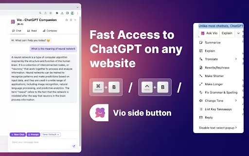 Vio - Chrome Extension