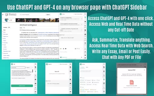 ChatGPT Sidebar & GPT-4 Vision & Gemini by AITOPIA - Chrome Extension