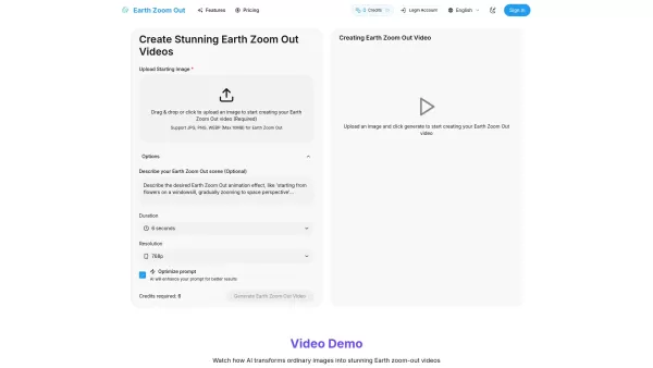 Earth Zoom Out AI