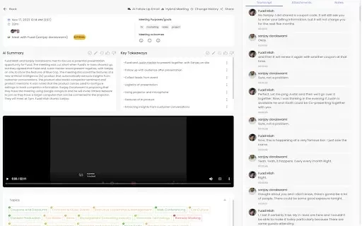 bluecap™ Meeting Assistant