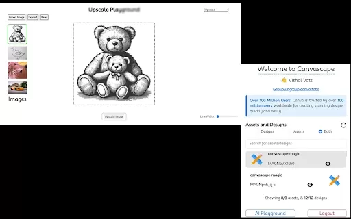 Canva Integration with Connects API - Chrome Extension