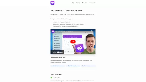 ReadyRunner GPT Chat for Desktop