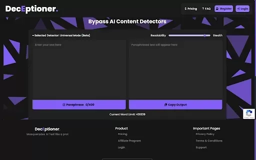 DecEptioner- Humanize AI Text Like A Pro!