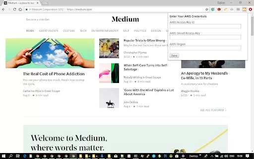 AWS AI Services - Chrome Extension