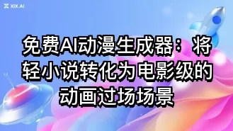 免费AI动漫生成器:将轻小说转化为电影级的动画过场场景