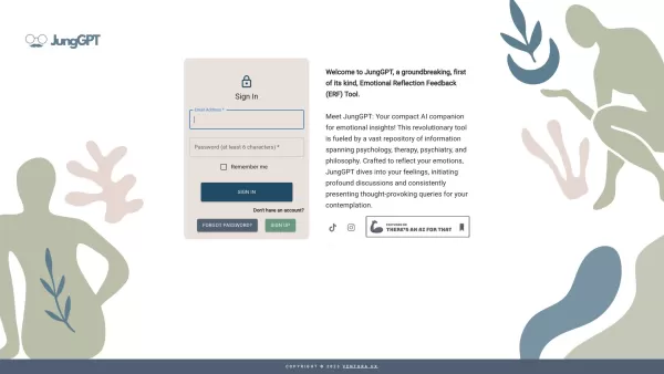 Jung GPT | Emotional Reflection Feedback Tool | AI Chat Support