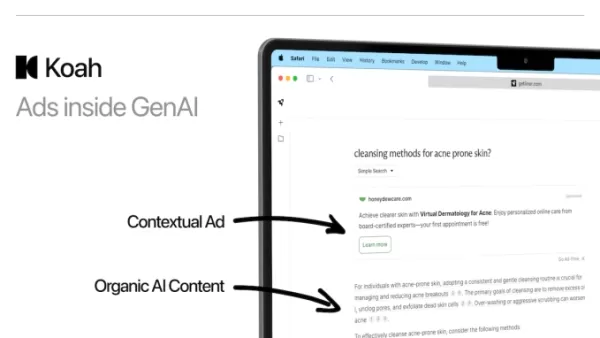 La startup Koah recauda 5 millones de dólares para monetizar aplicaciones de IA a través de anuncios, dirigiéndose a usuarios de todo el mundo con tasas de clics del 7,5%, ya que los modelos de suscripción se enfrentan a límites en mercados no estadounidenses. En asociación con aplicaciones como Luzia y DeepAI, pretende que los anuncios sean contextualmente relevantes en los chats de IA. Forerunner lideró la ronda de financiación inicial, apostando por los anuncios como capa clave de monetización para la IA de consumo.