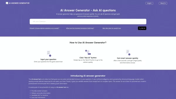 Ask AI questions