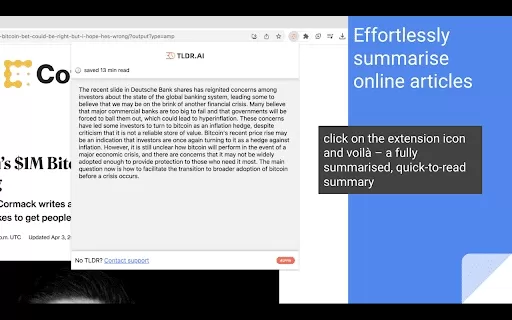 TLDR.AI - Chrome Extension