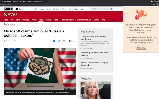 News Article Summarizer (Chrome Extension) - Chrome Extension
