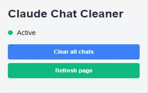Claude Chat Cleaner - Chrome Extension