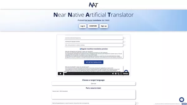 NNAT - Near Native Artificial Translator