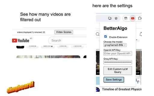 YouTube Algorithm Control - Chrome Extension