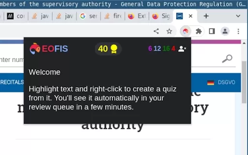 Eofis - Chrome Extension