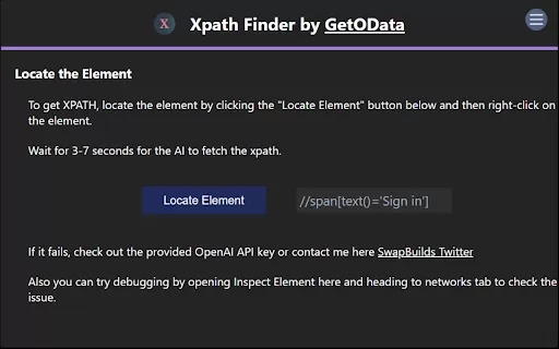 Xpath Finder - Chrome Extension
