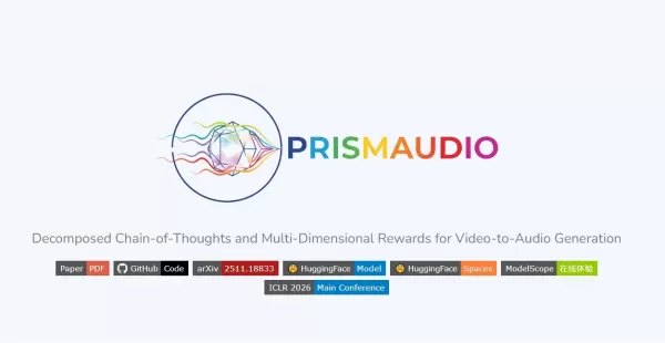 Alibaba releases PrismAudio, a new video-to-audio framework that generates synchronized, high-quality ambient sound for videos. Accepted by ICLR 2026, it uses a chain-of-thought process for analysis and a multi-teacher scoring system. The lightweight model with 518M parameters can produce audio for a 9-second video in 0.63 seconds.