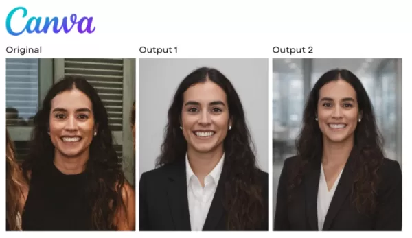 AI headshot from Canva