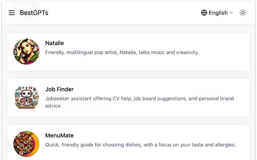 Best GPTs - Chrome Extension