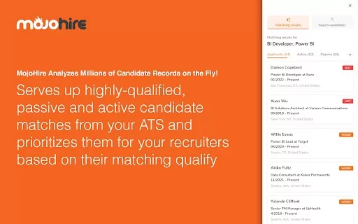 MojoHire - Chrome Extension