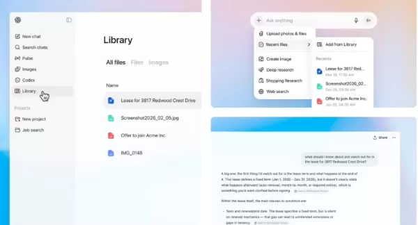ChatGPT Enhances Cloud Storage with New 'Library' Feature for Documents and Images