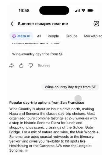 Meta lanzó una función de búsqueda en modo AI en Facebook, impulsada por Meta AI, que extrae y resume información de publicaciones públicas, grupos y Reels mediante lenguaje natural. Esto sigue a la aplicación Forum del mes pasado y a un conjunto de herramientas AI para edición, avatares y comercio. Las preocupaciones sobre la precisión y los riesgos de engaño recuerdan la controversia de Google en Reddit. Meta ahora ofrece una suscripción global que comienza en 3.99 dólares al mes, lo que sugiere planes avanzados integrados con IA.