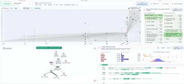 Circuite tracing on Neuronpedia (source: Anthropic blog)