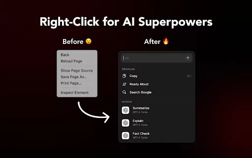 AI Right-Click Extension - Chrome Extension