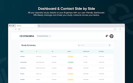 Pre-Clinical Trial Solution - Chrome Extension