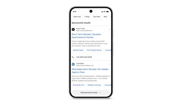 Google lance de nouvelles fonctionnalités d'intelligence artificielle pour Search et Discover, ainsi qu'un outil permettant de réduire les annonces textuelles à l'aide d'une étiquette Sponsored qui reste visible pendant le défilement La mise à jour vise à améliorer la navigation et est lancée sur les ordinateurs de bureau et les téléphones portables