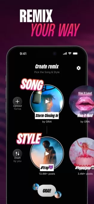 GRAI는 AI가 아티스트를 대체하지 않으면서도 음악을 더욱 사회적인 것으로 만들 수 있다고 믿습니다.