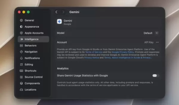 Apple has integrated Google Gemini as the third AI coding agent in Xcode 27 Beta, joining OpenAI Codex and Anthropic Claude. Developers can link their Gemini account to access context-aware assistance for complex multi-step tasks like code review and debugging, enhancing development efficiency without switching tools. This move signals Apple’s push toward an open, multi-model AI ecosystem for developers.