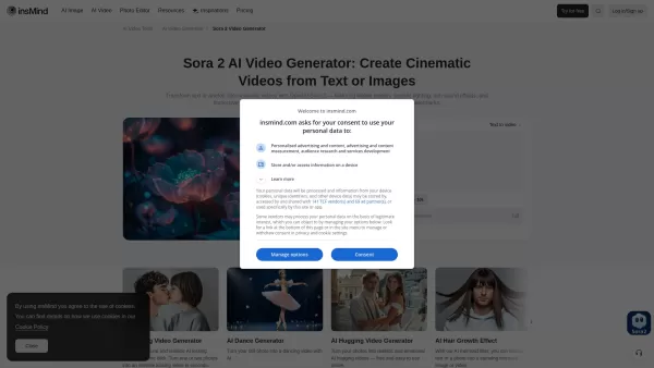 Sora 2 AI Video Generator – Text & Image to Video Online by insMind