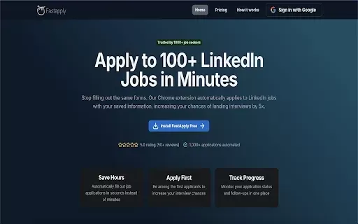 FastApply - Free AI Automated Job Application Copilot