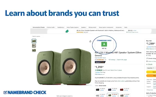 Namebrand-Check - Chrome Extension