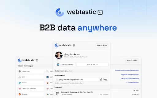 Webtastic AI - Chrome Extension