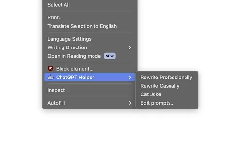 Chrome ChatGPT Helper - Chrome Extension